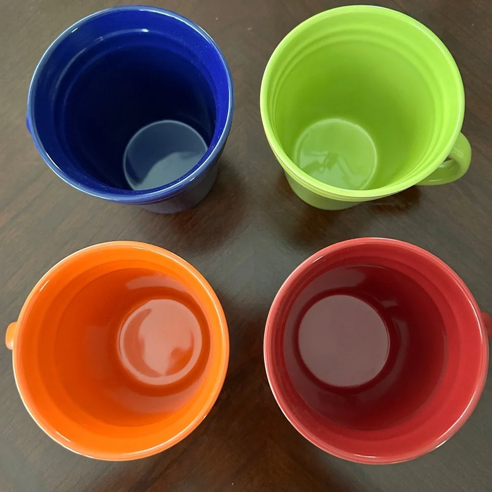 A set of 4 Rachael Ray double ridge Java cups - Picture 2 of 5